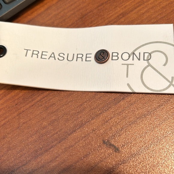 Treasure Bond black and white stripped fall sweater. New size large - Picture 7 of 10